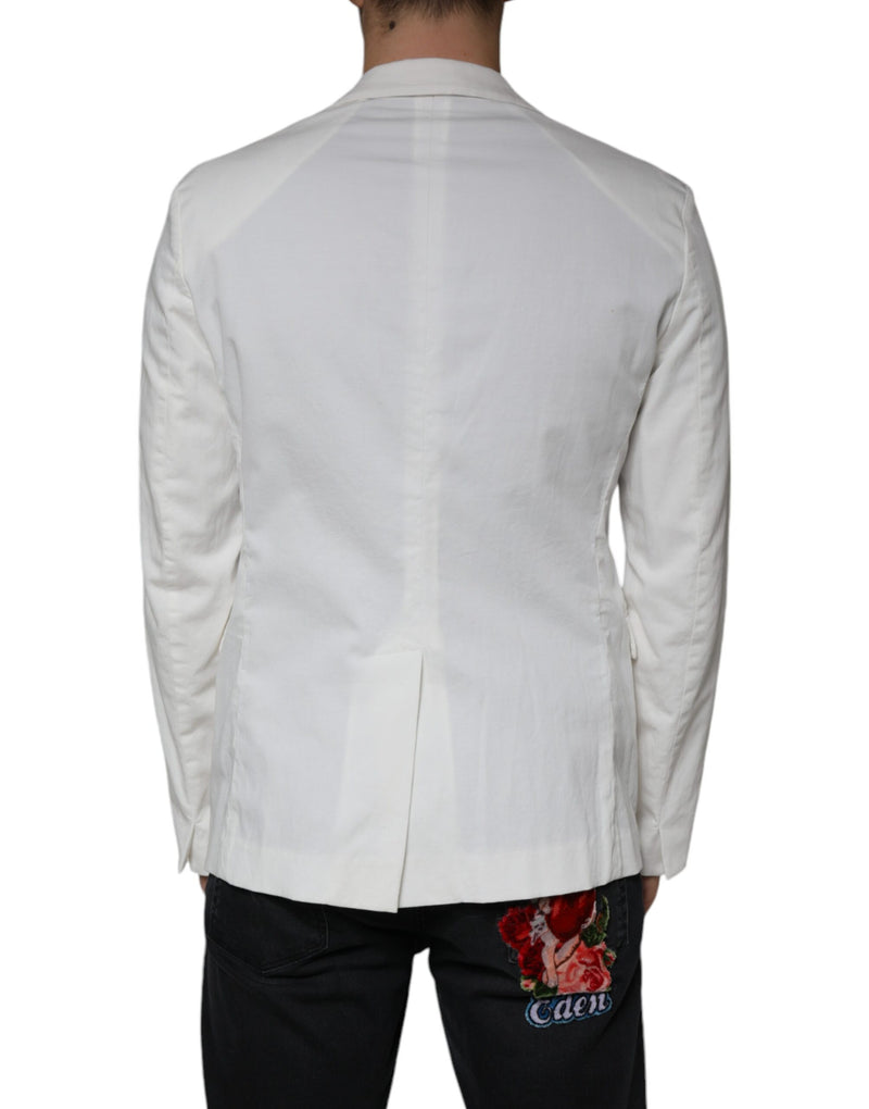 Dondup White Single Breasted One Button Dress Formal Men's Blazer