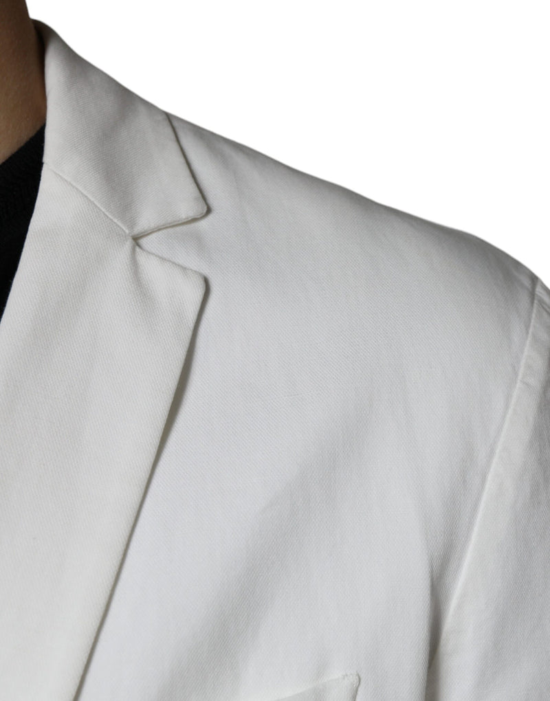 Dondup White Single Breasted One Button Dress Formal Men's Blazer