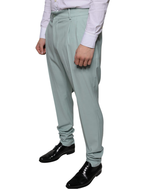 Dolce & Gabbana Mint Green Cotton Dress Men's Pants