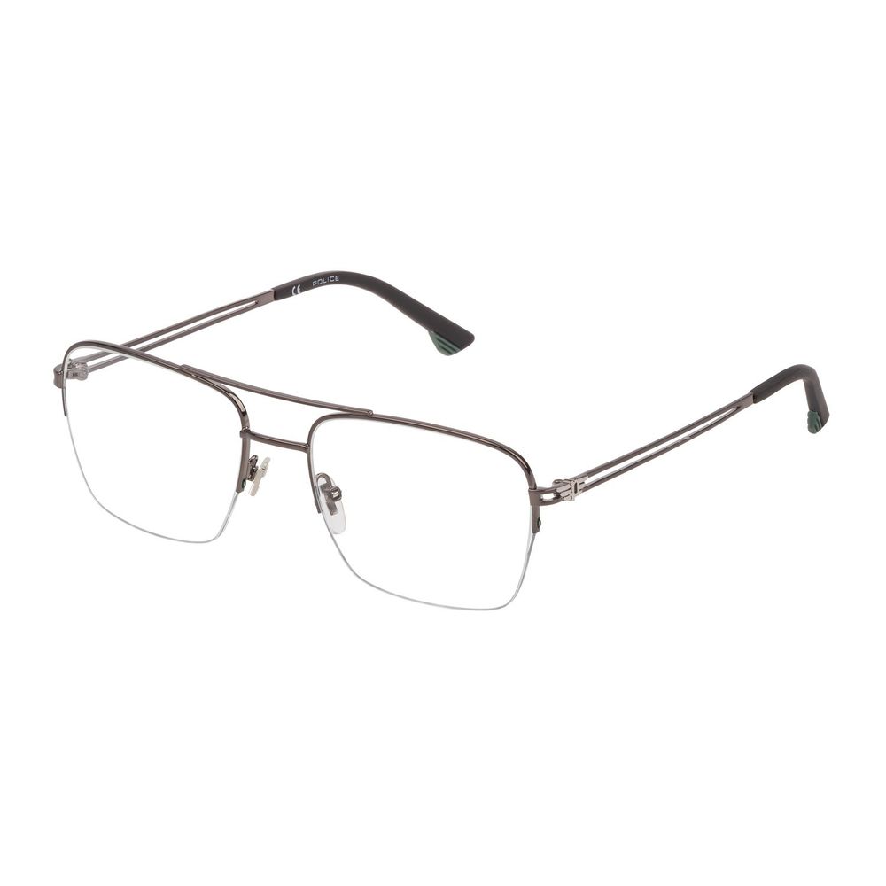 Police Gray Metal Men's Frames