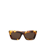 Bottega Veneta Brown Acetate Women's Sunglasses