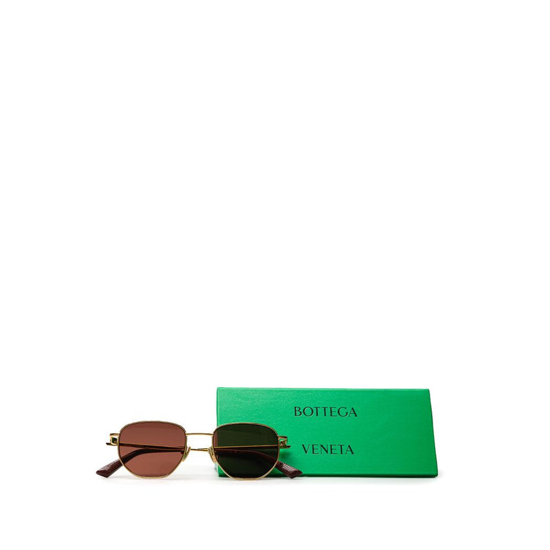 Bottega Veneta Gold Metal Women's Sunglasses