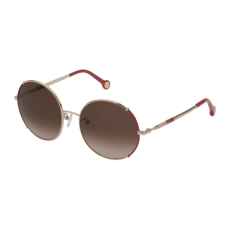 Carolina Herrera Rose Gold Metal Women's Sunglasses