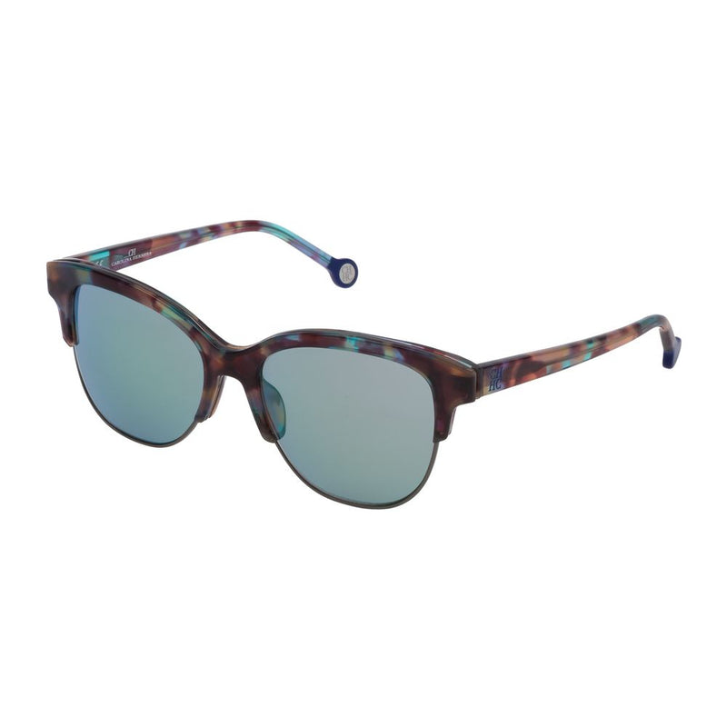 Carolina Herrera Brown Acetate  Sunglasses