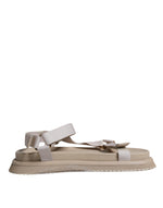 Dolce & Gabbana Beige Nappa Devotion Strap Men Sandals Men's Shoes