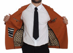 Dolce & Gabbana Elegant Orange Casual Cotton Blend Men's Blazer