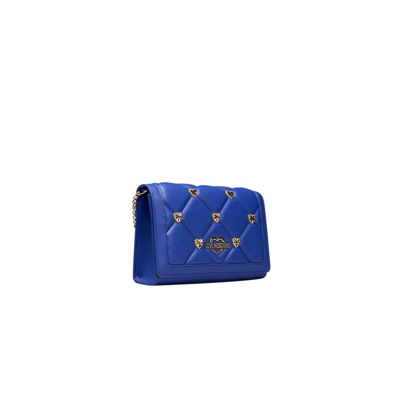 Love Moschino Blue Polyethylene Women Crossbody Women's Bag