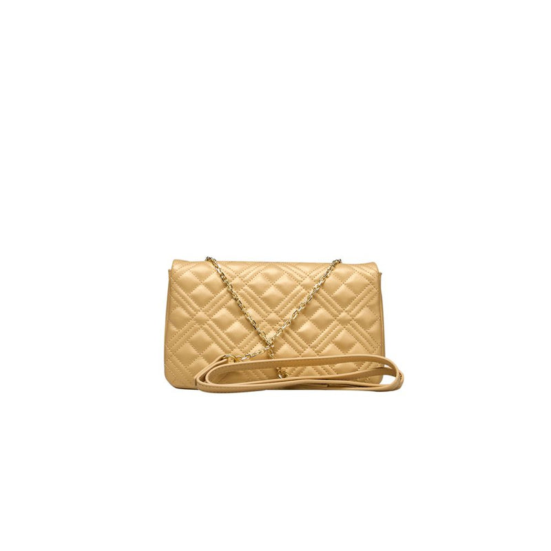 Love Moschino Gold Polyethylene Women Crossbody Women's Bag