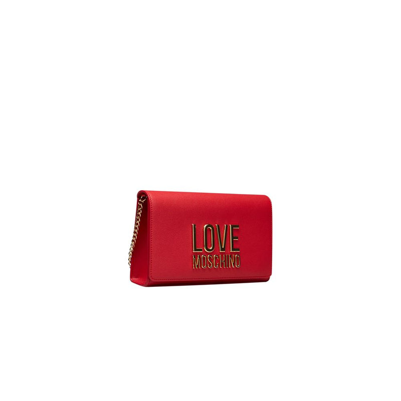 Love Moschino Red Polyethylene Women Crossbody Women's Bag