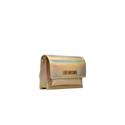 Love Moschino Gold Polyethylene Women Crossbody Women's Bag