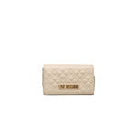 Love Moschino Beige Polyethylene Women Crossbody Women's Bag