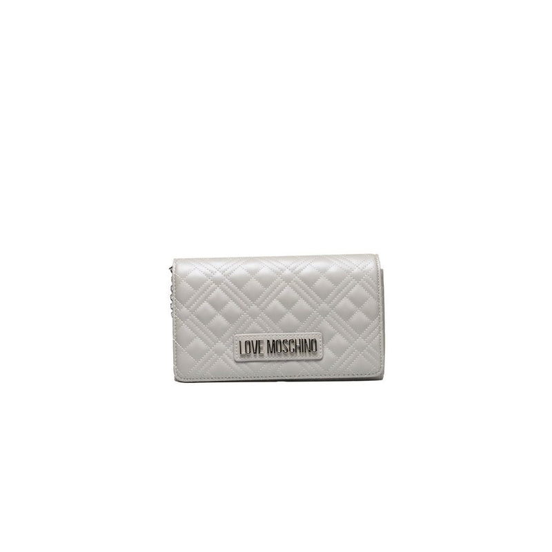 Love Moschino Silver Polyethylene Women Crossbody Women's Bag