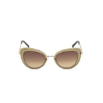 Swarovski Brown Metal Women's Sunglasses