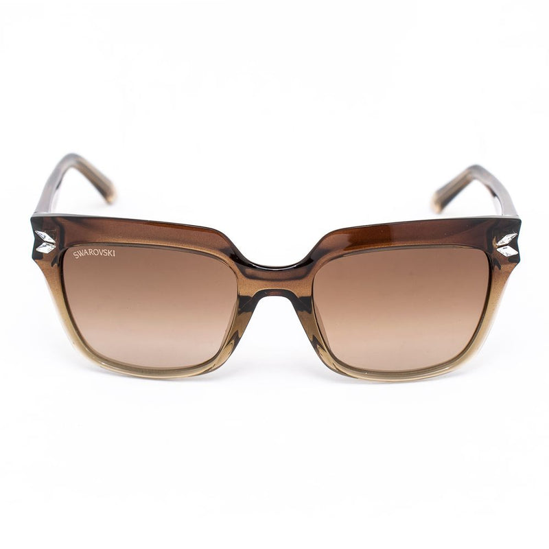 Swarovski Brown Plastic Women's Sunglasses