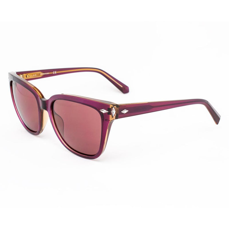 Swarovski Bordeaux Plastic Women's Sunglasses