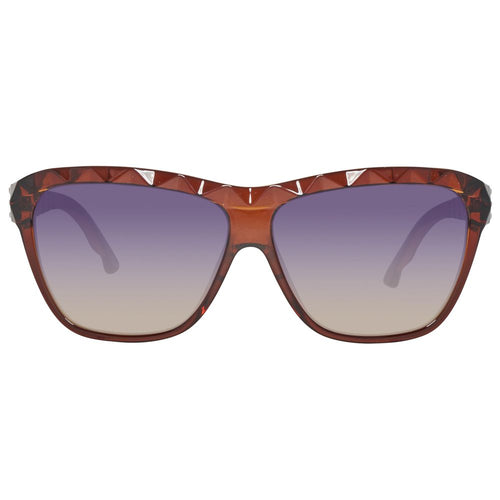 Swarovski Brown Injected Women's Sunglasses