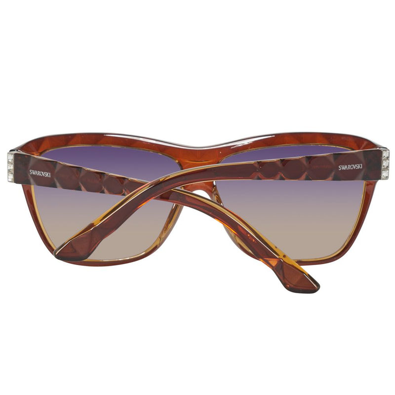 Swarovski Brown Injected Women's Sunglasses