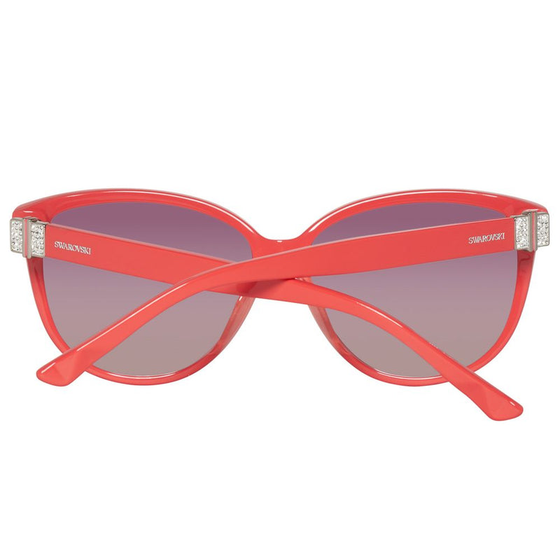 Swarovski Red Acetate Women's Sunglasses