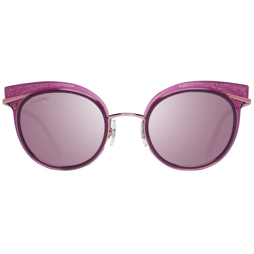 Swarovski Purple Metal And Plastic Women's Sunglasses