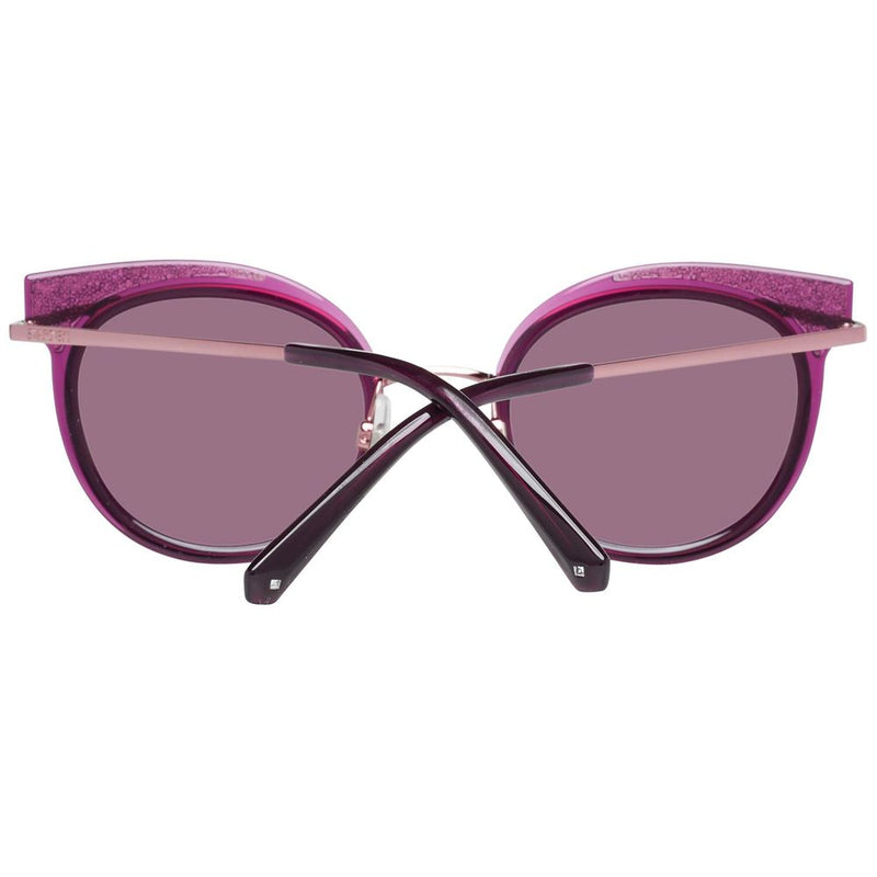 Swarovski Purple Metal And Plastic Women's Sunglasses