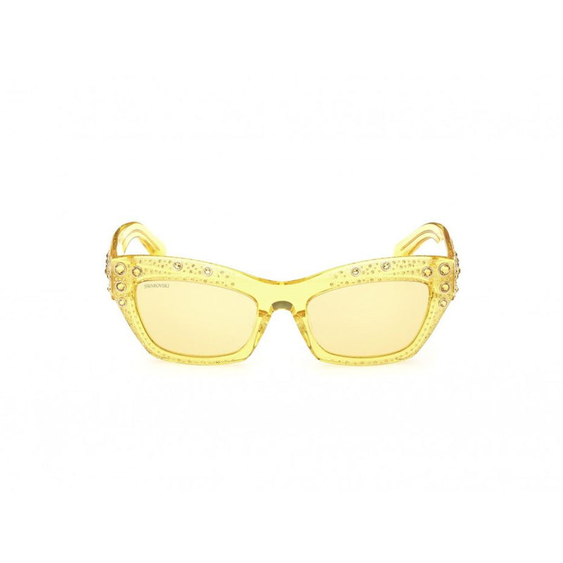 Swarovski Yellow Plastic Women's Sunglasses