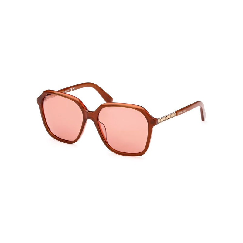 Swarovski Orange Plastic Women's Sunglasses