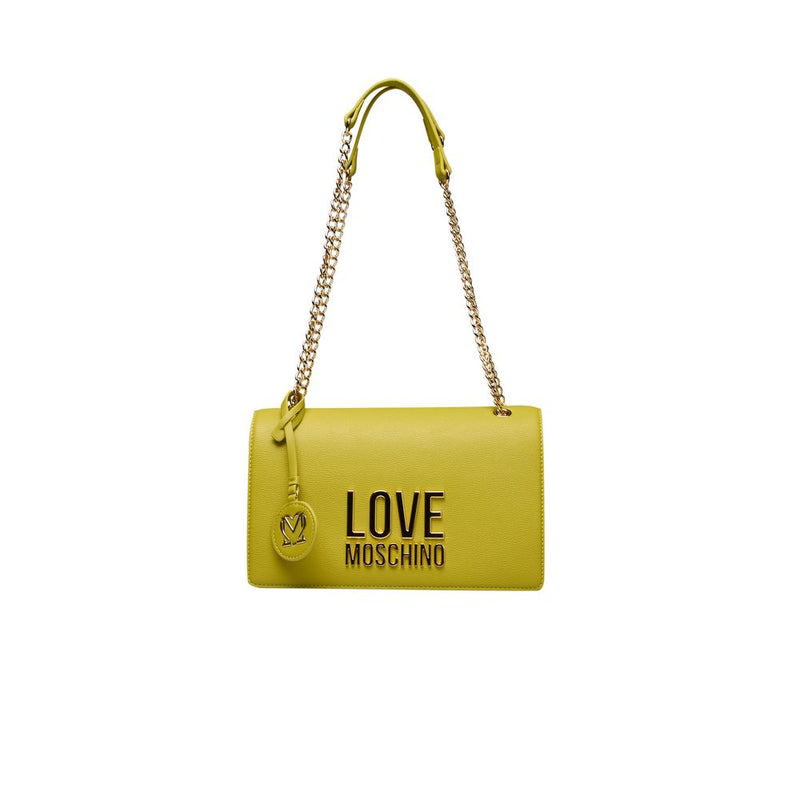 Love Moschino Yellow Polyethylene Women Crossbody Women's Bag