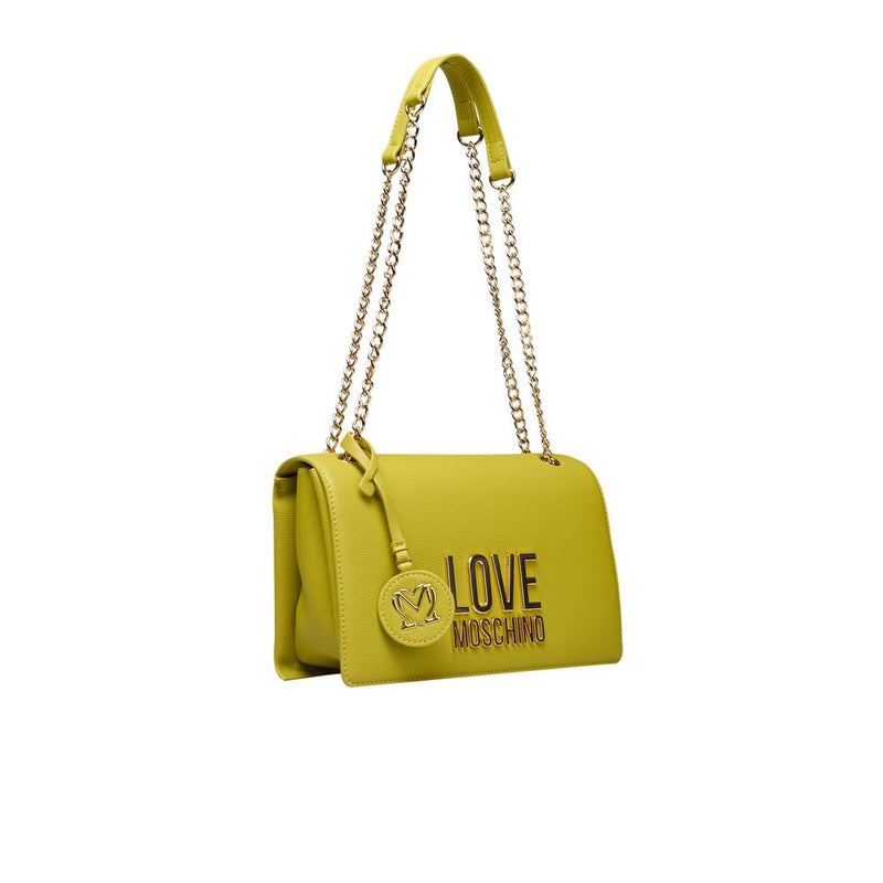 Love Moschino Yellow Polyethylene Women Crossbody Women's Bag