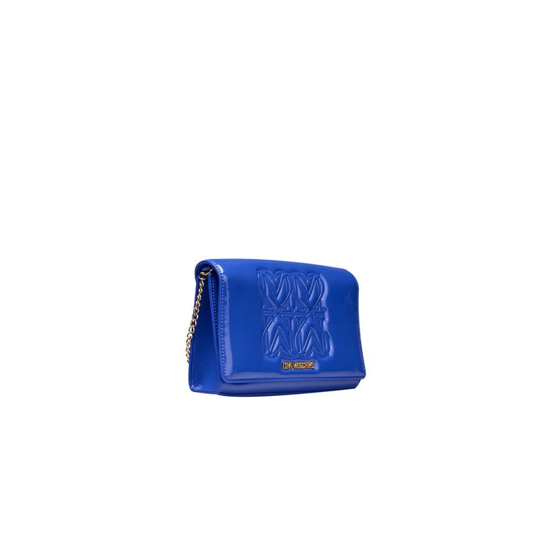 Love Moschino Blue Polyethylene Women Women's Crossbody