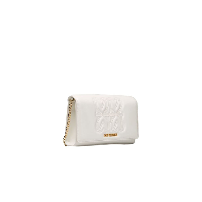 Love Moschino White Polyethylene Women Crossbody Women's Bag