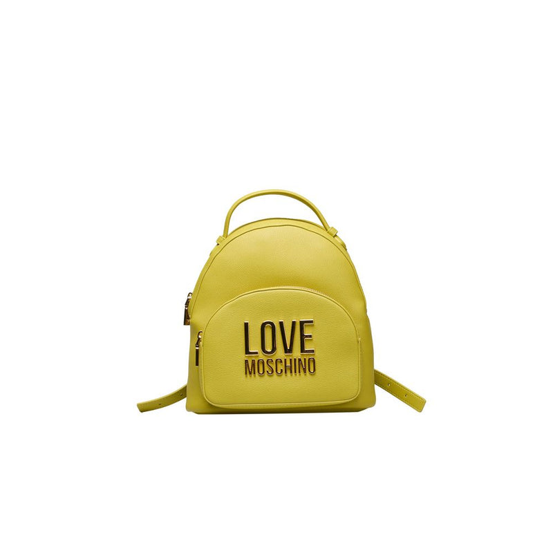 Love Moschino Yellow Polyethylene Women Women's Backpack