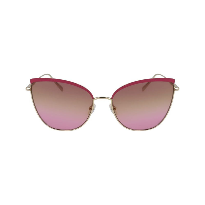 Longchamp Gold Metal Women's Sunglasses