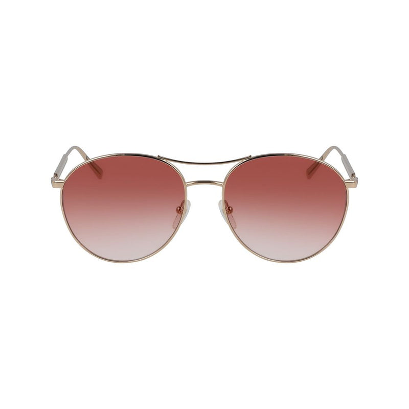 Longchamp Gold Metal Women's Sunglasses