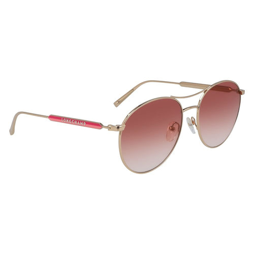 Longchamp Gold Metal Women's Sunglasses