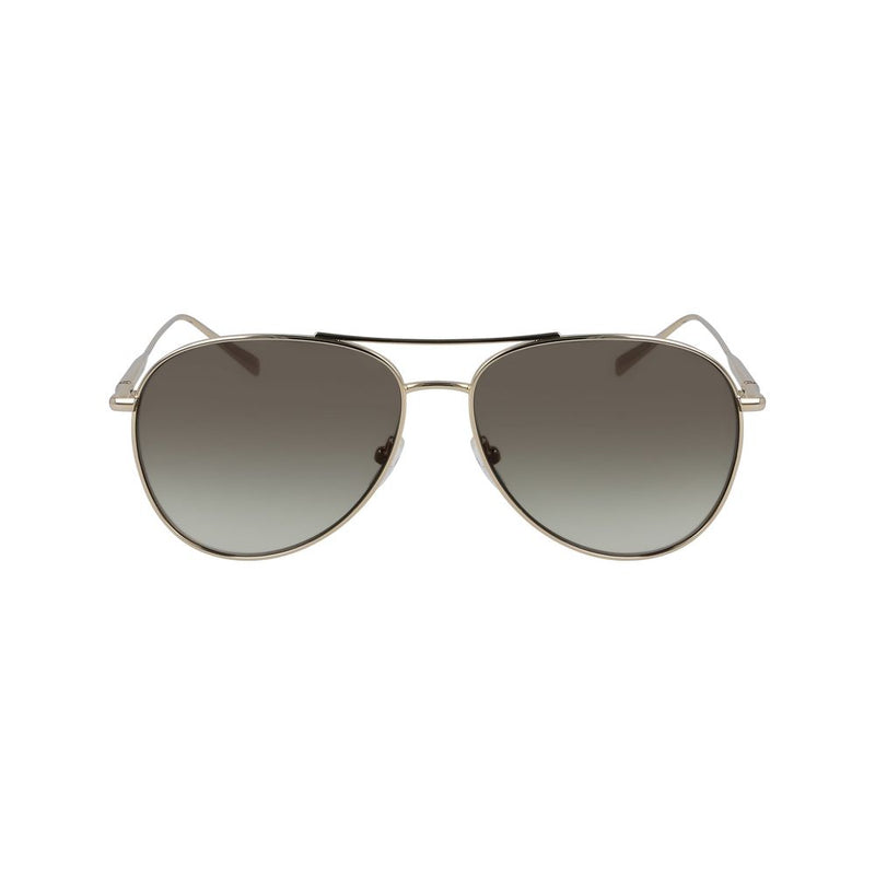 Longchamp Gold Metal Women's Sunglasses