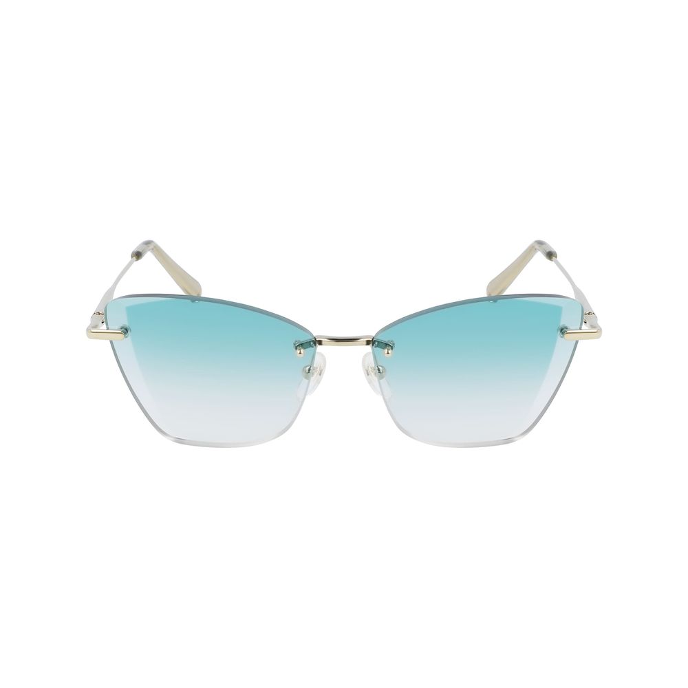 Longchamp Gold Metal Women's Sunglasses