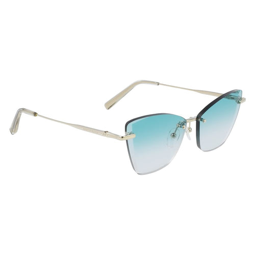 Longchamp Gold Metal Women's Sunglasses