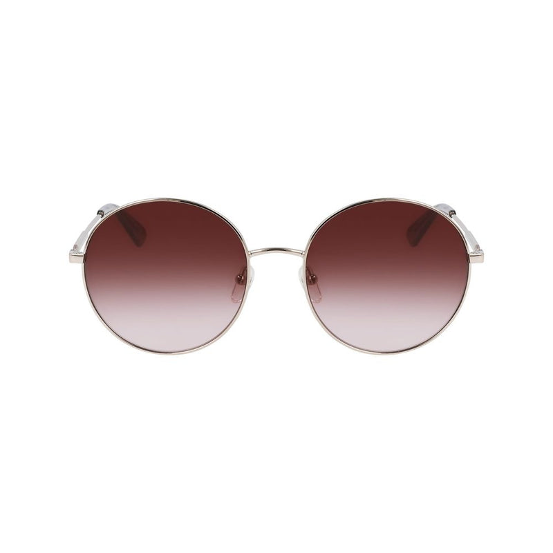 Longchamp Gold Metal Women's Sunglasses