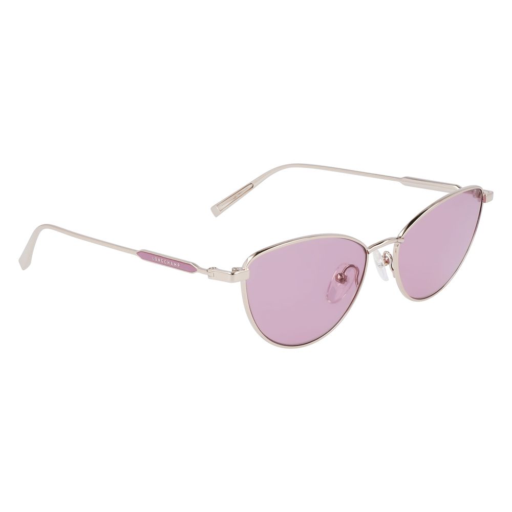 Longchamp Rose Gold Metal Women's Sunglasses