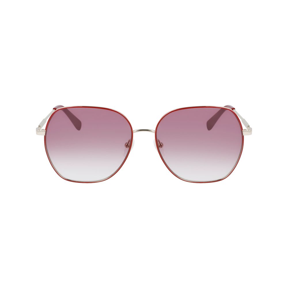 Longchamp Red Metal Women's Sunglasses