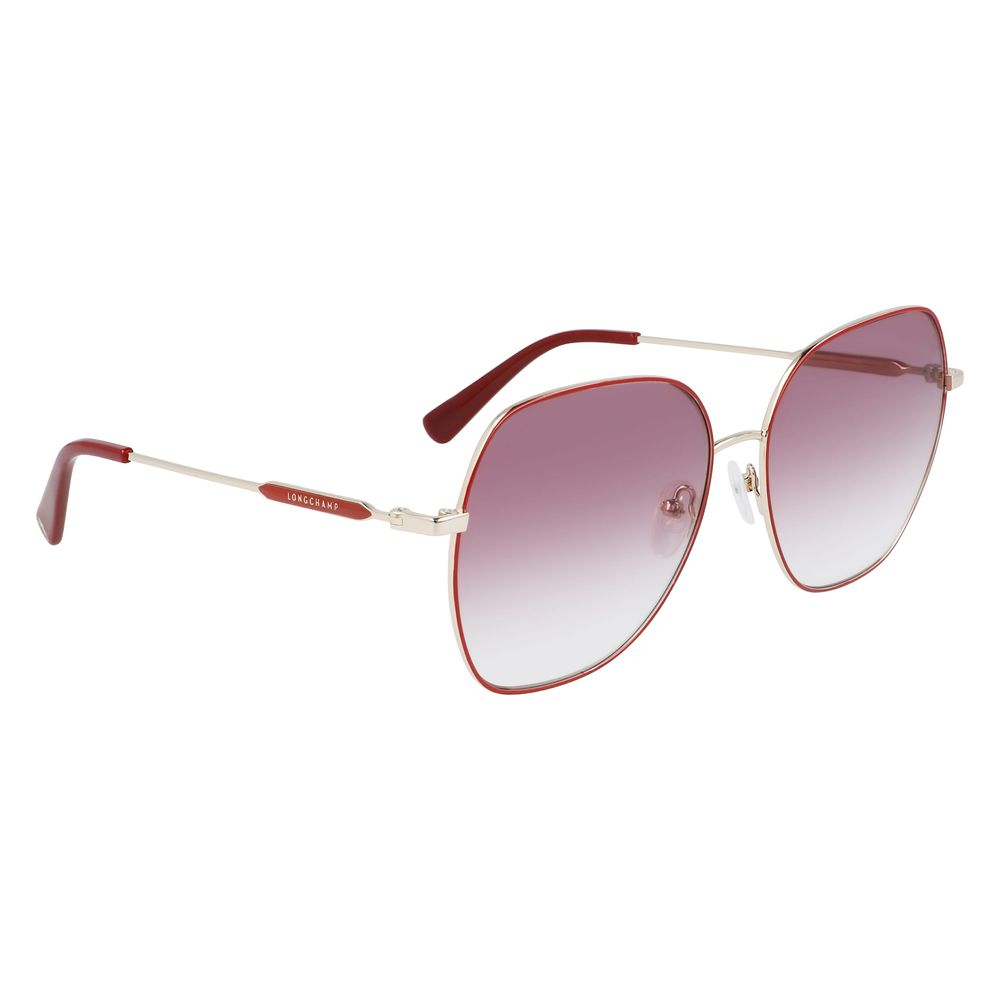 Longchamp Red Metal Women's Sunglasses