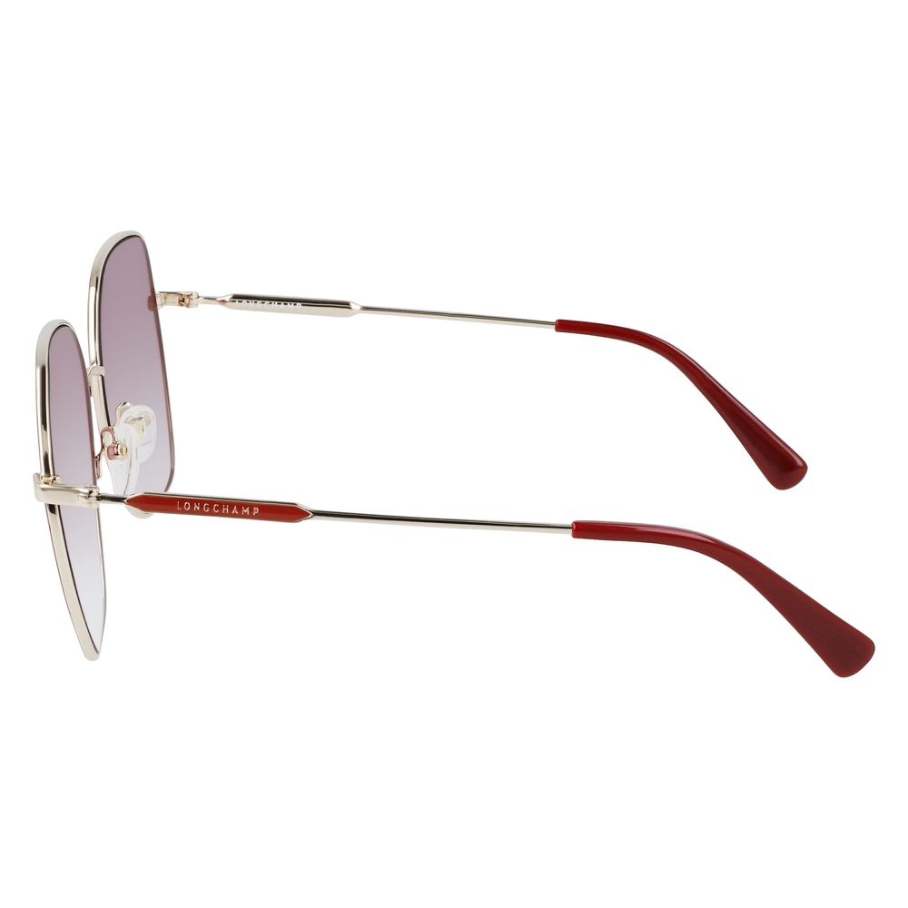 Longchamp Red Metal Women's Sunglasses