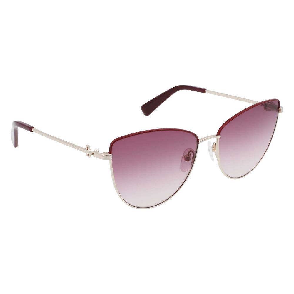 Longchamp Gold Metal Women's Sunglasses