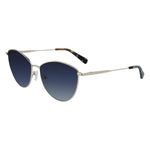 Longchamp Gold Metal Women's Sunglasses