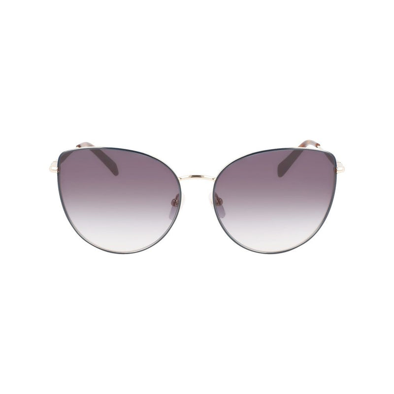 Longchamp Gold Metal Women's Sunglasses