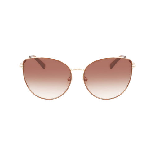 Longchamp Gold Metal Women's Sunglasses