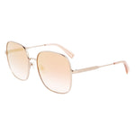 Longchamp Gold Metal Women's Sunglasses