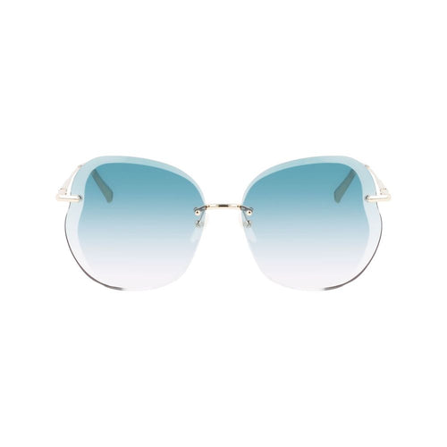 Longchamp Gold Metal Women's Sunglasses