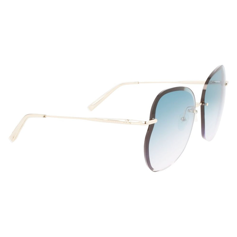 Longchamp Gold Metal Women's Sunglasses