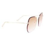 Longchamp Gold Metal Women's Sunglasses